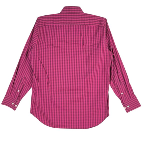 Bonobos Men Stretch Standard Fit Button-Down Pink/Grey Plaid Shirt Size 15.5 -34 - Picture 2 of 10